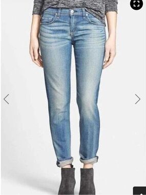 Rag & Bone The Dre straight leg boyfriend mid to low rise jean in Golden wash
